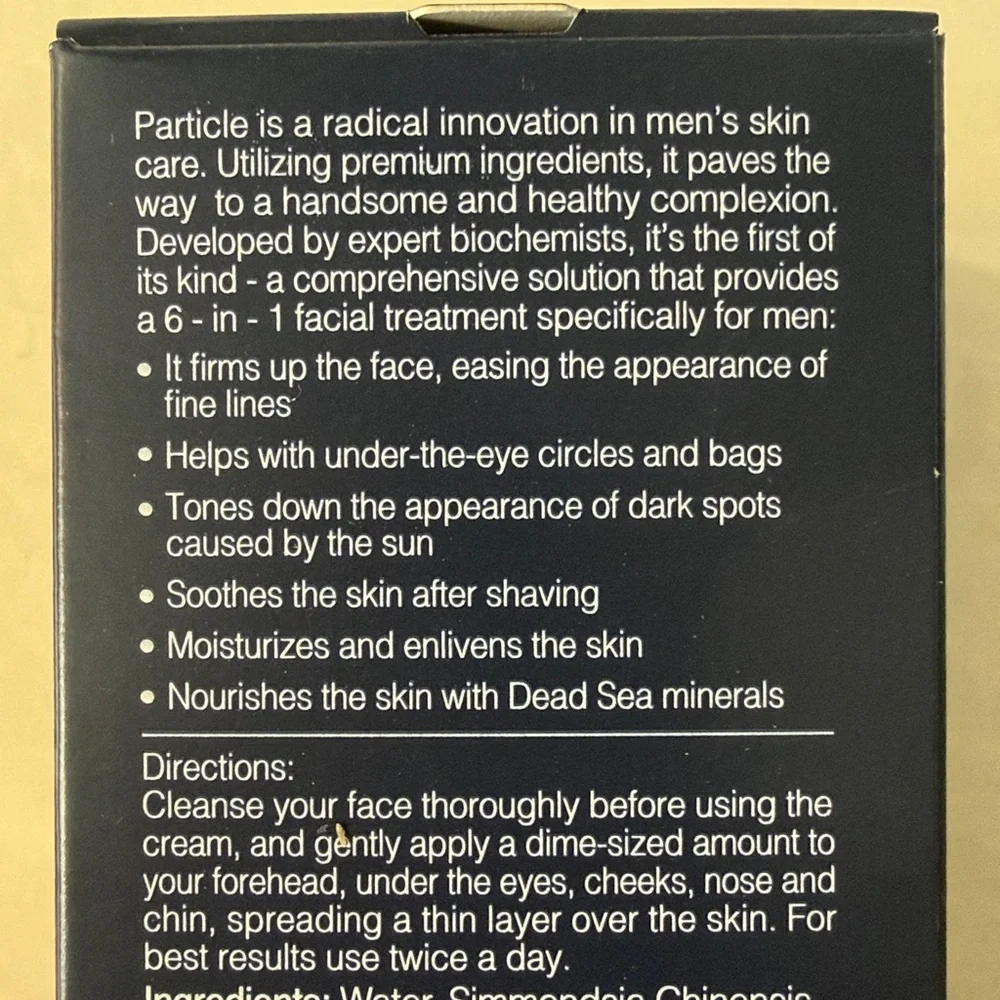 Particle Men's Formula Face Cream